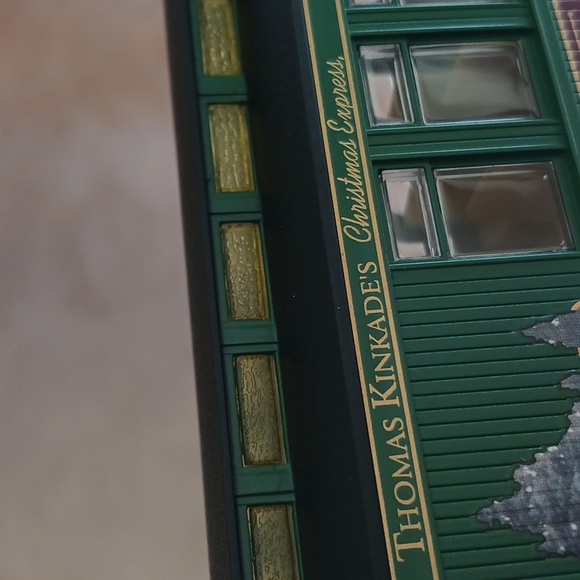 Thomas Kinkade Christmas express Hawthorne village,"bringing home the tree" - Picture 5 of 13